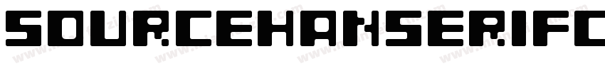 SOURCEHANSERIFCN MEDIUM 6字体转换